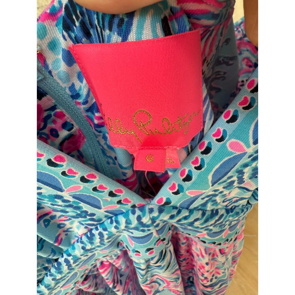 Lilly Pulitzer Women's Celestial Blue Serena V-Neck Maxi Dress Size 6 - Picture 5 of 7
